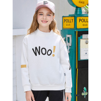 猫人2019新款女童半高领卫衣韩版潮洋气圆领上衣MRT18097