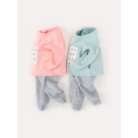 猫人高档宝宝内衣套装儿童秋衣秋裤男女童不倒绒保暖内衣套装厂家MR18076