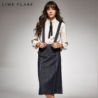 商场同款半身裙女纯色包臀A字裙修身吊带裙中长款打底短裙_593