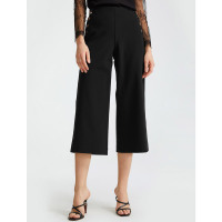 朗姿阔腿裤2019秋装新款纯色时尚宽松垂感直筒裤减龄休闲裤子女