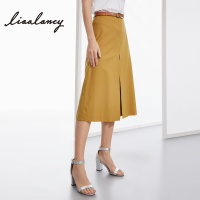 俪雅 2019春装新款七分裤休闲裤含羊毛宽松直筒坠感阔腿裤女裤子