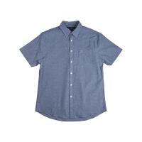 大卫山衬衫男短袖夏季薄款宽松衬衣商务休闲中年男士棉麻衬衫