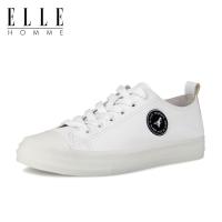 ELLEHOMME2019春夏新款休闲鞋时尚板鞋贝壳头头层牛皮鞋子