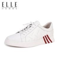 ELLEHOMME2019新款板鞋休闲鞋英伦系带皮鞋男士户外运动男鞋时尚韩版潮流鞋子男