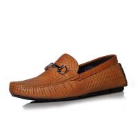 ELLE HOMME男士豆豆鞋懒人一脚蹬开车鞋真皮潮流休闲鞋