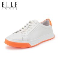 ELLEHOMME2019春季新款男鞋 休闲鞋 时尚板鞋 潮流系带小白鞋