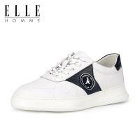 ELLEHOMME男鞋2019春夏新款休闲鞋男士板鞋时尚百搭潮流小黑鞋子男