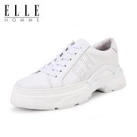 ELLEHOMME2019春季真皮男鞋 休闲鞋 头层牛皮皮鞋小白鞋运动鞋