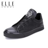 ELLEHOMME新款休闲板鞋 男秋冬牛皮男鞋时尚潮流休闲皮鞋韩版运动休闲鞋子