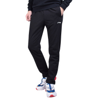 李宁运动裤男子长裤网球系列春季棉质针织跑步裤子AKLK171