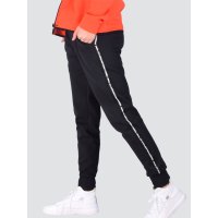 李宁卫裤女春季篮球系列跑步休闲小脚舒适针织棉运动长裤AKLP262