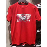 李宁(LI-NING)短袖T恤男士精武系列潮流印花时尚舒适吸汗排湿健身跑步运动服上衣ATSP337