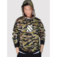 李宁(LI-NING)运动卫衣套头连帽男士时尚休闲印花迷彩上衣舒适运动服AWDP299