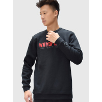 李宁(LI-NING)运动卫衣套头衫男士韦德系列舒适休闲潮流字母印花运动服上衣AWDN893