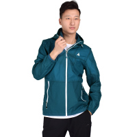 李宁(LI-NING)运动风衣男士夏季皮肤衣轻薄舒适速干锦纶面料开衫连帽上衣外套AFDP089