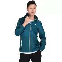 李宁(LI-NING)运动风衣男士夏季皮肤衣轻薄舒适速干锦纶面料开衫连帽上衣外套AFDP089