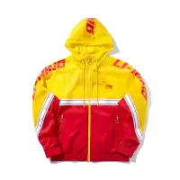 李宁(LI-NING)时装周连帽风衣男士皮肤衣速干卫衣夏季薄款运动服AFDP125
