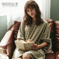 乌拉拉公主女外穿两件套睡裙家居服睡裙