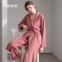 安之伴针织彩纱随心裁长袖女套装