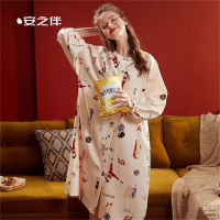 安之伴睡裙女早秋裙针织