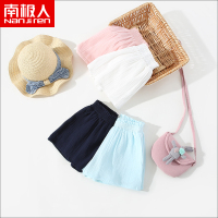 南极人女童休闲百搭短裤Y9541（橡筋起皱）
