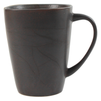 卓誉 创意陶瓷马克杯景德镇茶杯办公室牛奶杯黑色喝水杯子1只装