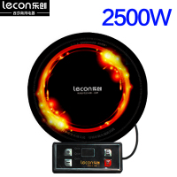 lecon乐创商用 家用酒店餐厅2500W嵌入式328线控圆形火锅电磁炉