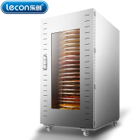 乐创(lecon) 水果烘干机 食品烘干机 干果机 药材蔬菜宠物食品肉类风干机 家用果蔬机 22层不锈钢门水果风干机
