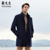 Youngor/雅戈尔大衣秋冬款男士毛呢大衣商务休闲毛呢外套男装8905