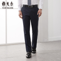 Youngor/雅戈尔秋季商务男士上班职业爸爸正款TR西服裤子男8546