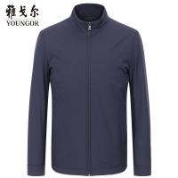 Youngor/雅戈尔男士秋季卡其商务正装棉茄克锦纶977FQA