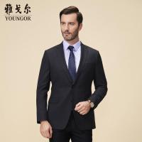 Youngor/雅戈尔秋季新品男士商务休闲含羊毛灰色西便服008CIA