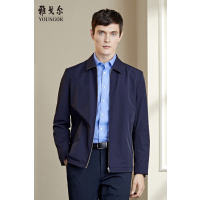 Youngor/雅戈尔男士夹克秋冬季商务休闲官方中青年外套茄克945FQA