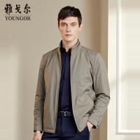 Youngor/雅戈尔男士棉茄克 2020秋冬季 夹克外套 棉褛 商务休闲 卡其946YQA