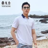 雅戈尔T恤男2020夏季 短袖T恤衫男 宾霸T恤 男士polo衫 商务休闲