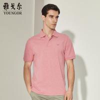 雅戈尔T恤 男士夏季商务休闲棉弹不易变现短袖T恤polo衫