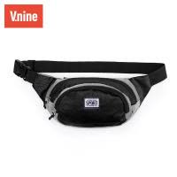 第九城(VNINE)腰包男健身斜挎包运动休闲背包登山骑行大容量防泼水耐磨单肩包多功能小