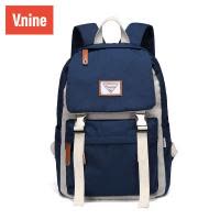 第九城（V.NINE）电脑包男女双肩包14英寸休闲百搭旅行背包韩版学生书包