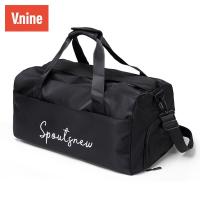 第九城（V.NINE）大容量旅行包男女通用单肩行李包防泼水旅行袋手提健身包多功能旅游包