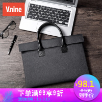 第九城（V.NINE）14/15.6英寸电脑包手提商务笔记本电脑包轻薄防泼水苹果戴尔华硕联想