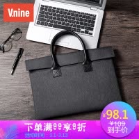 第九城（V.NINE）14/15.6英寸电脑包手提商务笔记本电脑包轻薄防泼水苹果戴尔华硕联想
