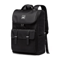 第九城(V.NINE) 双肩包男士大容量14英寸电脑包多隔层休闲防泼水背包耐磨
