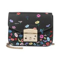 FURLA芙拉 皮质女士单肩斜挎手提包 金属链条小方包 BGZ7