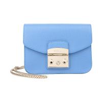 FURLA芙拉 皮质女士单肩斜挎手提包 金属链条小方包 BGZ7