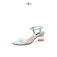 AITA乳白色PU革女士凉鞋