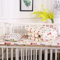 美诺辰 婴童七件套婴儿床羽丝套件幼儿园全棉棉花印花婴童七件套