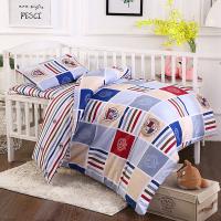 美诺辰 全棉印花婴童六件套幼儿园被子儿童被子婴儿被子婴儿床套件正反两面用整张羽丝填充可水洗