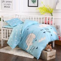 美诺辰 婴童六件套婴儿床可用整张羽丝棉填充可水洗套件幼儿园全棉印花婴童六件套
