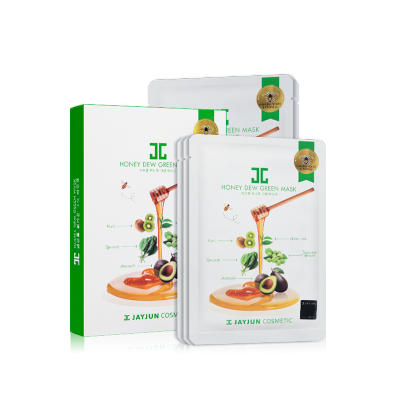 JAYJUN捷俊绿蔬蜂蜜面膜25ml*5片 韩国补水保湿修护面膜贴