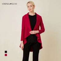 欧柏兰奴冬装新款羊毛中长款双面呢大衣毛呢外套女